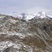 I ghiacciai del Monte Rosa si intravedono a metà. 