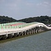 Die Brücke, die die Insel Xishan mit dem Festland verbindet.