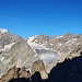 Blick auf Barre des Écrins und Glacier Blanc vom Col du Monêtier