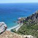 Tiefblick zum Strand von Preveli