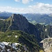 Blick zum Spitzenstein, dessen Klettersteig ich nachmittags begehen werde