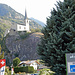 Start in Raron - Blick zur Burgkirche