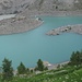 Lago Miage, caratteristico per il suo color turchese.