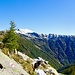 Ein Blick zum Pizzo Cramalino und ins Val Fümegn auf dem Weg zur Alp Categn.