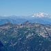 Im Westen: Gran Paradiso, Corno Bianco, Monte Rosa, Strahlhorn, Rimpfischhorn