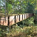 Zweifeldrige Stahlbrücke über ein Feuchtgebiet