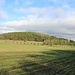 Entfernter Trassenabschnitt mit Blick zum Turmberg
