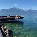 futuristische Plattform zum baden in Montreux