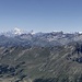 Und im Westen tauchen Mont Blanc und Grand Combin auf / E ad ovest, il Monte Bianco e il Grand Combin appaiono