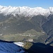 Blick auf die Sonnenhänge oberhalb Wiesen und zum Valbellahorn, wo andere hikr ihre [https://www.hikr.org/tour/post158098.html Spuren] ziehen.