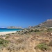 vor der Tour bringe ich die Mädels schnell an den Strand von Falasarna, ganz rechts mein Gipfelziel