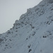 Abstieg über die verschneite obere Folliéran NNW-Flanke