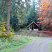 und eine zweite Hütte im Wald - wir machen hier eine kleine Pause