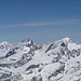 Allalingruppe mit dem Strahlhorn vom Zermatter Breithorn aus (Foto 2005) 