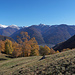 Corno di Gesero. Unten im Tal: Arbedo