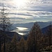 dall'Alpe Lòcia verso Rienza : panorama sul Lago Maggiore
