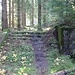 Důl Otto, Gebäudefundament und Treppe