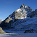 Matterhorn, links Rimpfischhorn und Strahlhorn
