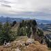 Blick zum Westgipfel des Gross Aubrig