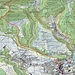 Karte Nummer 2 mit dem unteren Teil vom Abstieg vom Brunnenberg, der Überschreitung des Forstberges und dem Abstieg nach Laufen.