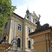 Horní Vidim, Schloss mit Hirschskulpturen