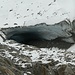 das Gletschertor des Länggletschers (herangezoomt)
