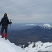 Auf dem Gipfel mit Mt. Ngauruhoe im Hintergrund