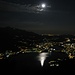 La luna si specchia nel lago di Garlate