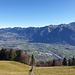 das Rheintal mit einem Teil von Liechtenstein