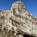 Tristencholbenostwand. Kaum zu glauben, dass [u jakobme] da ohne Routenkenntnisse im [https://www.hikr.org/tour/post144366.html Abstieg] einen Weg fand.
