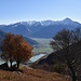 panorama nei pressi del rudere basso dell'Alpe Poncio (sotto i faggi)