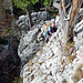 Selbe Kletterpassage - Blick zurück.
