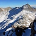 Aufstieg über den Ostgrat Richtung Monte Moro 2985m, im Hintergrund das Joderhorn 3036m