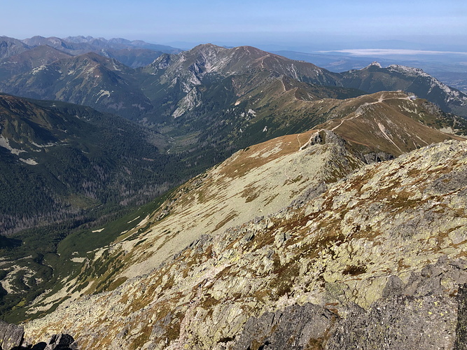 Świnica Svinica Ausblick Am Gipfel Entlang Des