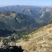 Świnica / Svinica - Ausblick am Gipfel über das Tal Tichá dolina hinweg in die Westtatra.