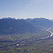 Schöner Blick ins Alpenrheintal von der Stauberen