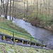 Pegelmesser, die Hochwassermarke von 2013 befindet sich etwa bei 3,65 m.