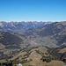 Blick vom Rinderberg (Bergstation) hinunter auf Zweisimmen