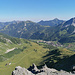 Tiefblick vom Silberhubel ins Täli und nach Malbun