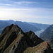 Blick vom Hauptgipfel zum Westgipfel des Gamsberg