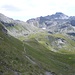 Nei pressi del Col des Fontaines: la montagna sulla dx è la Becca de Nannaz