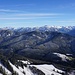 Ausblick vom Grünten auf die angezuckerten Alpen