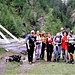 Foto di gruppo al ponte sul Ri Garzora.