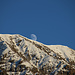 Mondaufgang am Südgrat vom Piz Curvèr.