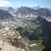 Blick in die Alperschälilücke und zu den Steinbockkolonien
