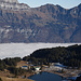 auf dem Weg zum Pt. Chrüzen -Sicht auf den Grosssee mit dem Berghotel Seebenalp