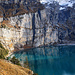 Aussicht von Holzbalme auf den Oeschinensee