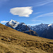 Aussicht während er letzten paar Meter hoch zum Alpschelehubel