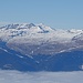 Blick zum Skigebiet Flims-Laax.
