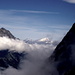 Im Norden: Rinderhorn und Balmhorn in den Berner Alpen